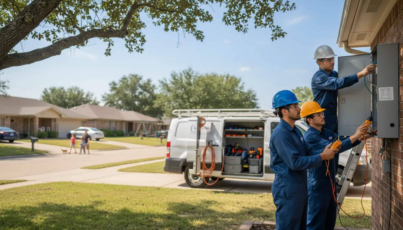 Certified electrician providing emergency electrical services in Kiefer, OK